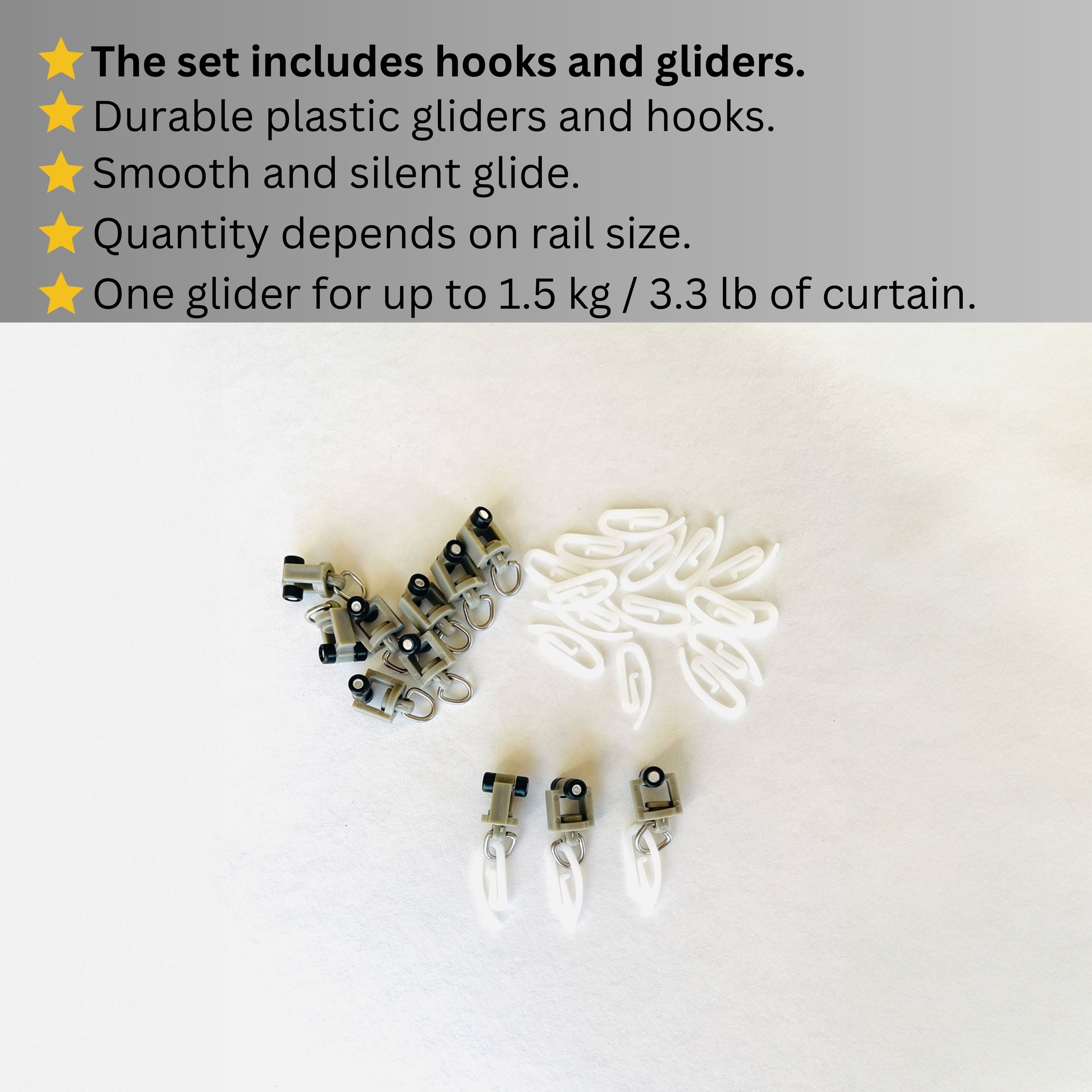 Golden Double Curtain Rail: Custom Sizes, Decorative 2-track Rail for Curtains, Sheers, and Blinds, Wall-Mount Double Track