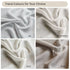 Close-up of the premium voile fabric texture on the Emily light-filtering window panels.