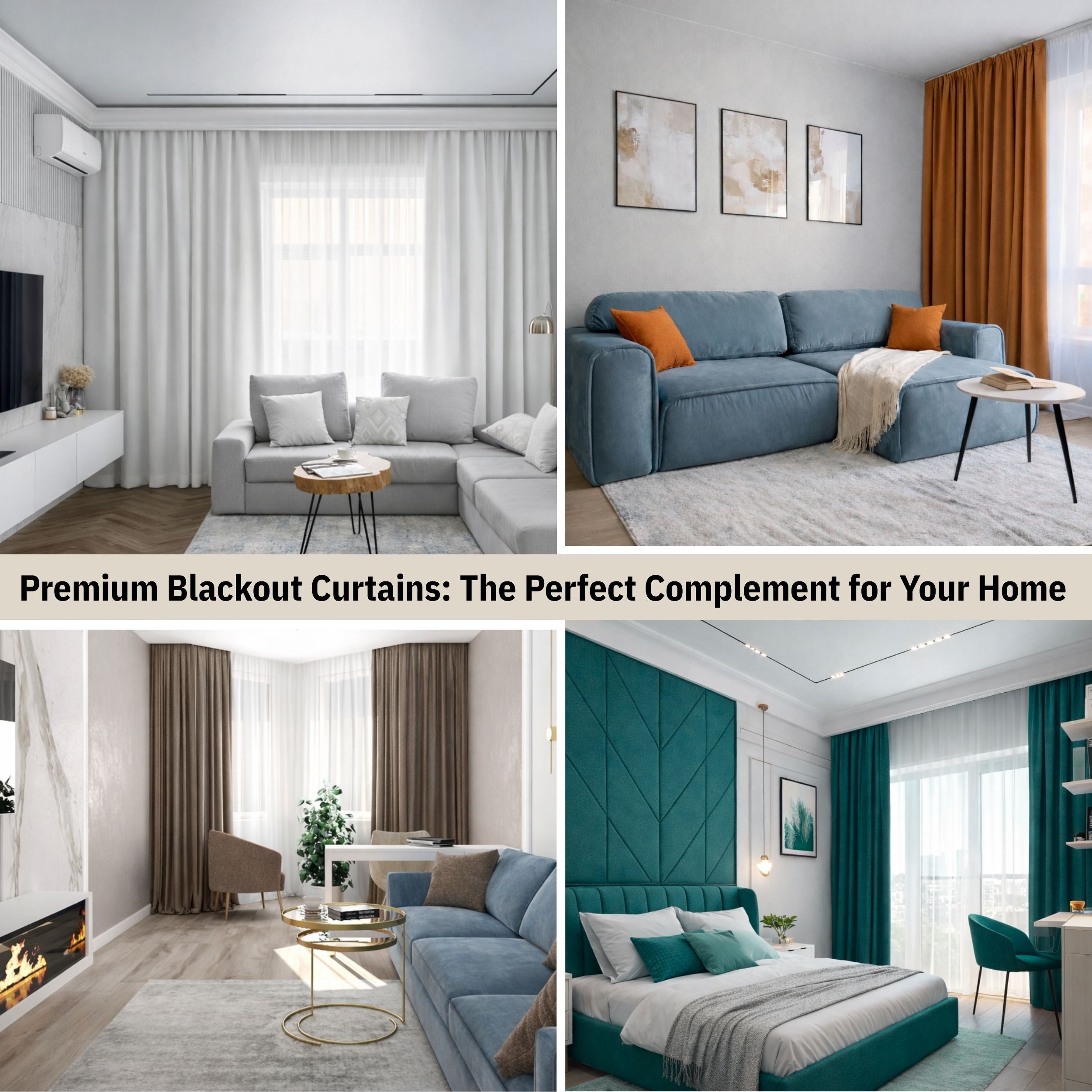 100% Blackout IMO Certified Fire-Retardant Curtains | Soundproof & Flame Retardant Reversible Drapes (21 Colours)
