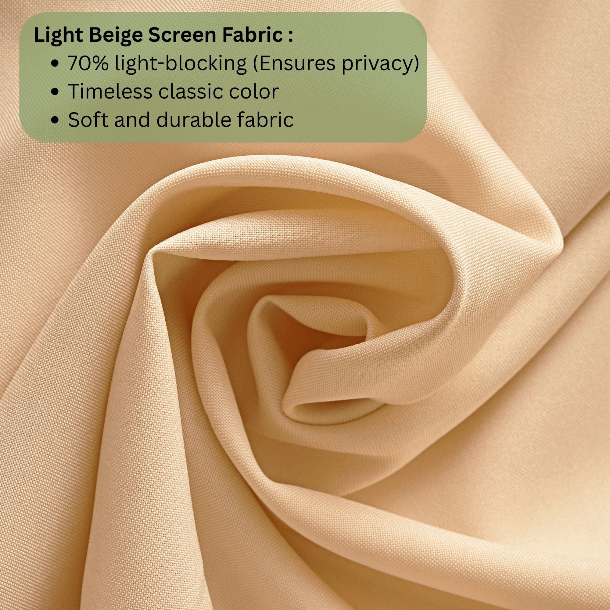 Light Beige Color Screen Panel Curtain