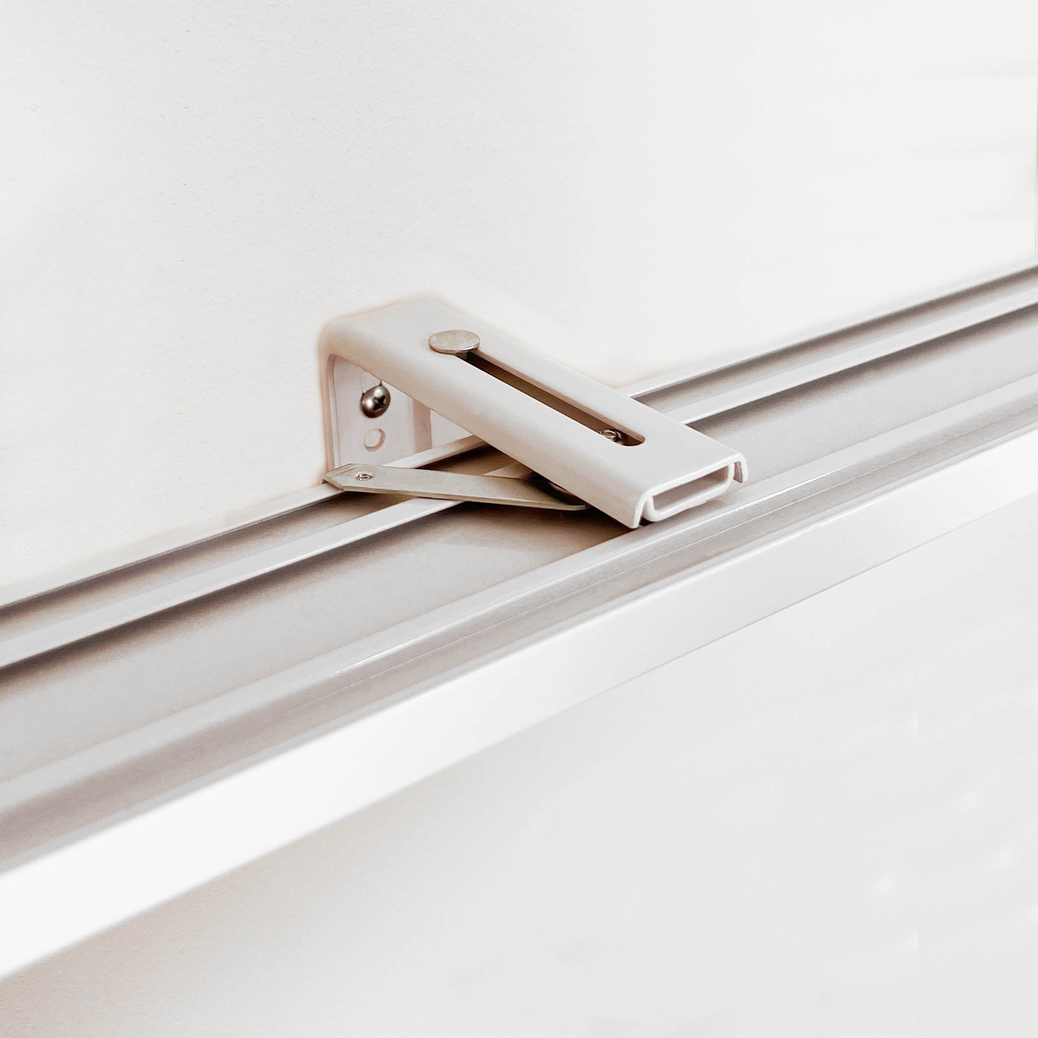 Wall bracket for Panel Curtain Rail, Curtain Rails and Tracks, white aluminium, durable