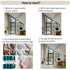 Angled Curtains Custom Made | Rail System Included | Sloped Window Drapes for Cathedral/Vault Ceiling
