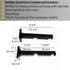 Black Matte Double Curtain Rail: Custom Sizes, Decorative 2-track Rail for Curtains, Sheers, and Blinds, Wall-Mount Double Track