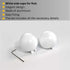 White Double Curtain Rod: Custom Sizes, Decorative Double Pole for Curtains, Sheers, and Blinds, Wall-Mount Poles