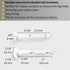 White Double Curtain Rod: Custom Sizes, Decorative Double Pole for Curtains, Sheers, and Blinds, Wall-Mount Poles
