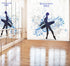 Sliding Panel Curtains for Dance Studio, Panel Track Blinds for Music School, custom made Vertical Blinds with logo for Art Studio