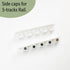 5-Tracks Panel Curtain Rail, ceiling or wall mount