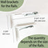 2-Tracks Panel Curtain Rail, ceiling or wall mount