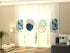 Sliding Panel Curtain Delicate Blue Drawings