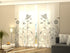 Sliding Panel Curtain Delicate Gray Floral Abstraction