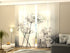 Sliding Panel Curtain Frozen Flowers