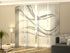 Sliding Panel Curtain Light Gray Abstraction