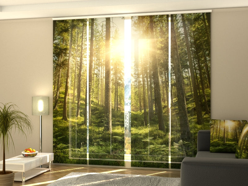 Custom Panel Track Blinds for Dental Offices, Modern Vertical Blinds for Medical Centers, Branded Sliding Panel Curtains with Logo for Pharmacies and Clinics