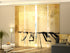 Sliding Panel Curtains for Dance Studio, Panel Track Blinds for Music School, custom made Vertical Blinds with logo for Art Studio