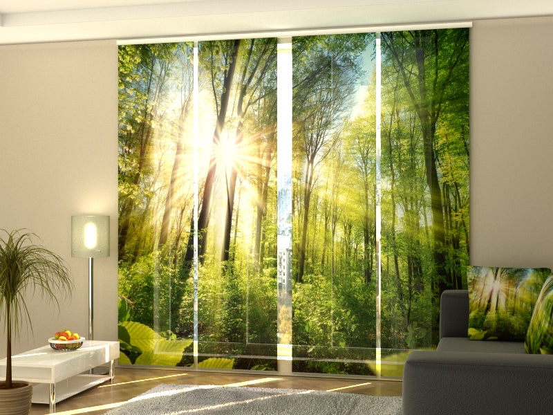 Custom Panel Track Blinds for Dental Offices, Modern Vertical Blinds for Medical Centers, Branded Sliding Panel Curtains with Logo for Pharmacies and Clinics