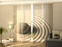 Sliding Panel Curtain Zen Stone in Japanese Garden