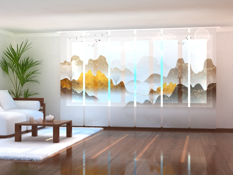 Custom Panel Track Blinds for Dental Offices, Modern Vertical Blinds for Medical Centers, Branded Sliding Panel Curtains with Logo for Pharmacies and Clinics