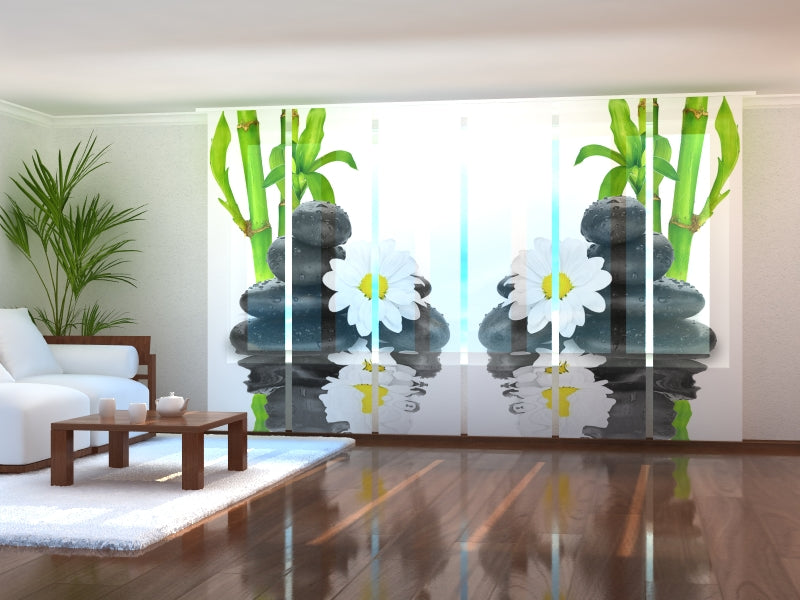 Sliding Panel Curtain Chamomile and Bamboo