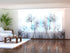 Sliding Panel Curtain Frozen Flowers