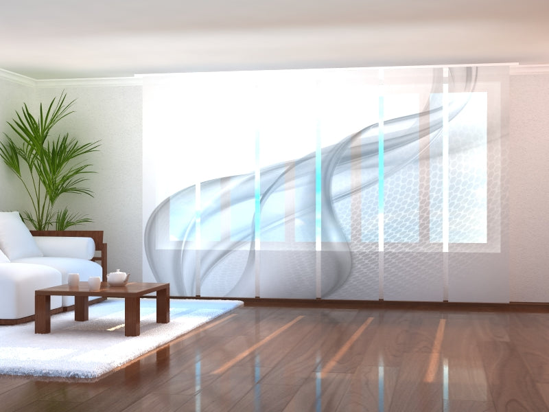 Custom Panel Track Blinds for Dental Offices, Modern Vertical Blinds for Medical Centers, Branded Sliding Panel Curtains with Logo for Pharmacies and Clinics