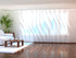 Sliding Panel Curtain Lovely White Waves
