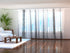 Sliding Panel Curtain Trees Trunks in Winter Fog