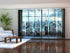 Modern Custom-Made Sliding Panel Curtains for Auto Shops and Dealerships, Custom Vertical Blinds for Retail Stores, and Logo-Branded Panel Track Blinds for Shopping Centers