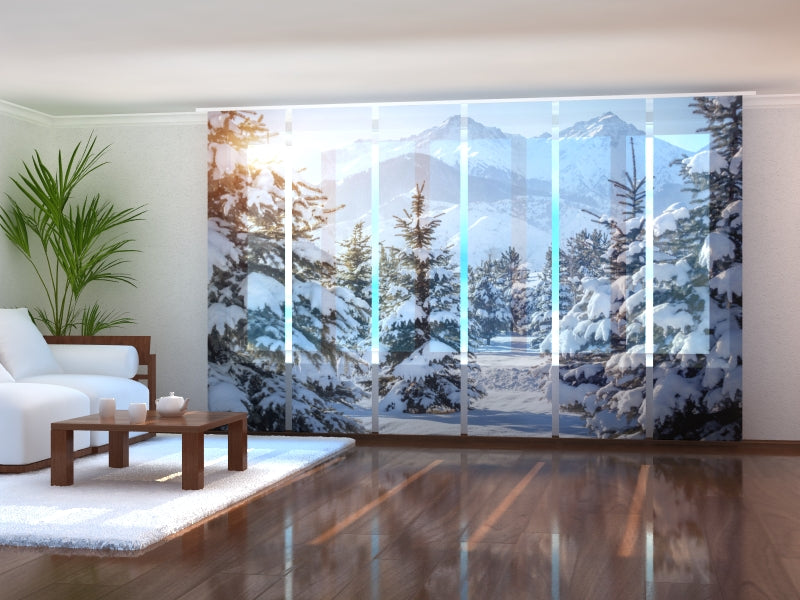 Custom Panel Track Blinds for Dental Offices, Modern Vertical Blinds for Medical Centers, Branded Sliding Panel Curtains with Logo for Pharmacies and Clinics