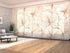 Sliding Panel Curtain Delicate Beige Flowers
