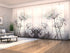Sliding Panel Curtain Frozen Flowers