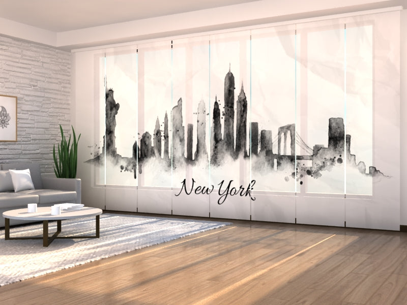 Modern Custom-Made Sliding Panel Curtains for Auto Shops and Dealerships, Custom Vertical Blinds for Retail Stores, and Logo-Branded Panel Track Blinds for Shopping Centers