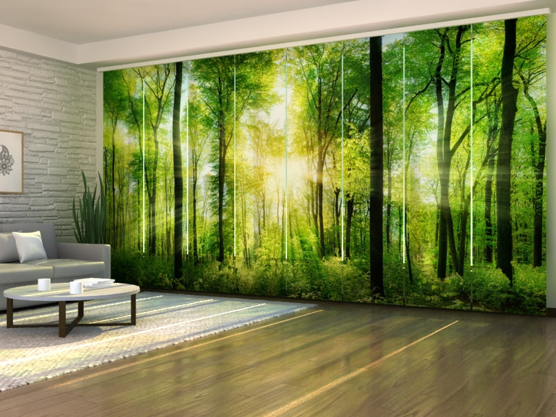 Custom Panel Track Blinds for Dental Offices, Modern Vertical Blinds for Medical Centers, Branded Sliding Panel Curtains with Logo for Pharmacies and Clinics