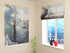 Roman Blind Gray and Gold Marble