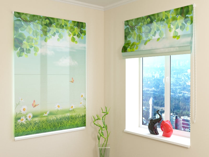Roman Blind Summer Landscape