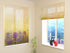 Roman Blind Wild Purple Flowers