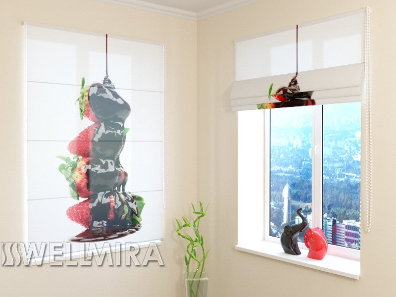 Roman Blind Strawberries with chocolate