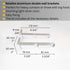 Silver Double Curtain Rail: Custom Sizes, Premium Wall-Mount Heavy-Duty 2-track Rail for Curtains, Blinds, and Sheers