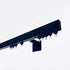 Black Matte Single Curtain Rail: Custom Sizes, Decorative Single Rail for Curtains, Sheers, and Blinds, Wall-Mount Single Track