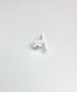 T-shape side cap for Panel Holder, white plastic side cap with screw, 1 pc, accessorise for Panel Holder / Panel Track