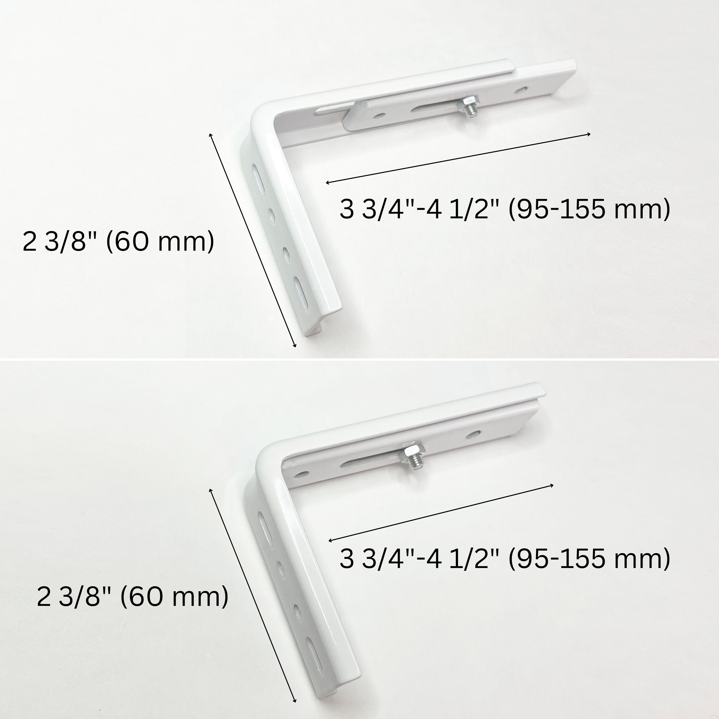 Wall bracket for Panel Curtain Rail, Curtain Rails and Tracks, white aluminium, durable
