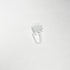 White Plastic Curtain Hooks, 10 pc pack