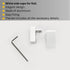 Single White Curtain Rail: Custom Sizes, Decorative Single Rail for Blinds, Curtains, and Sheers, Premium Ceiling-Mount Track