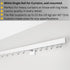 White Single Curtain Rail: Custom Sizes, Decorative Single Rail for Curtains, Sheers, and Blinds, Wall-Mount Single Track