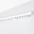 White Single Curtain Rail: Custom Sizes, Decorative Single Rail for Curtains, Sheers, and Blinds, Wall-Mount Single Track