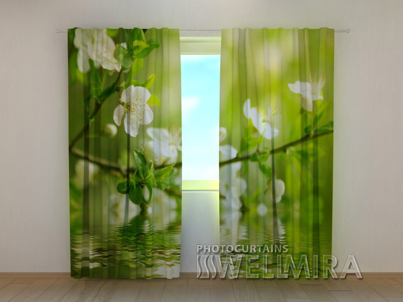 3D Curtain Apple-Tree by the Water - Wellmira