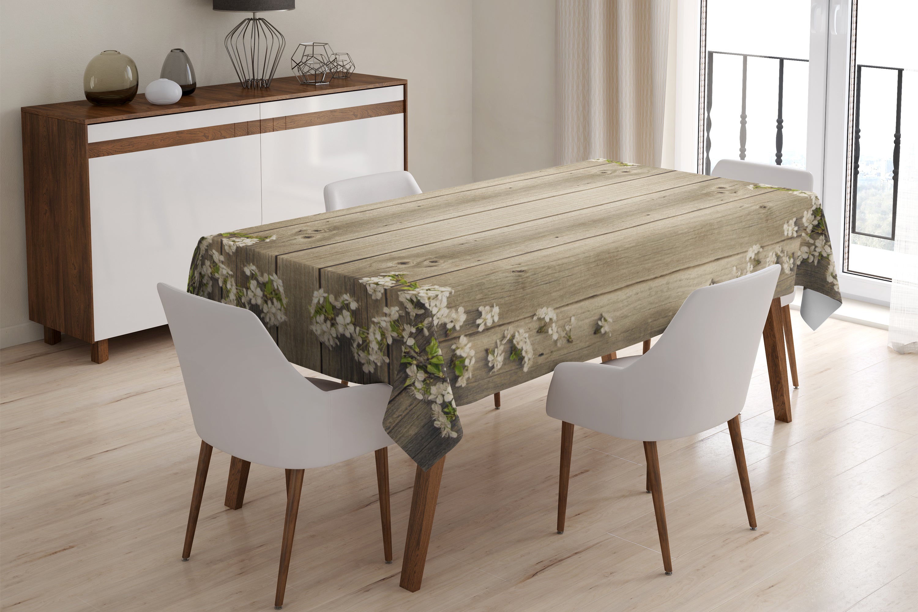 Tablecloth Blossom and wood - Wellmira