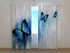 Photo Curtain Blue Butterflies - Wellmira
