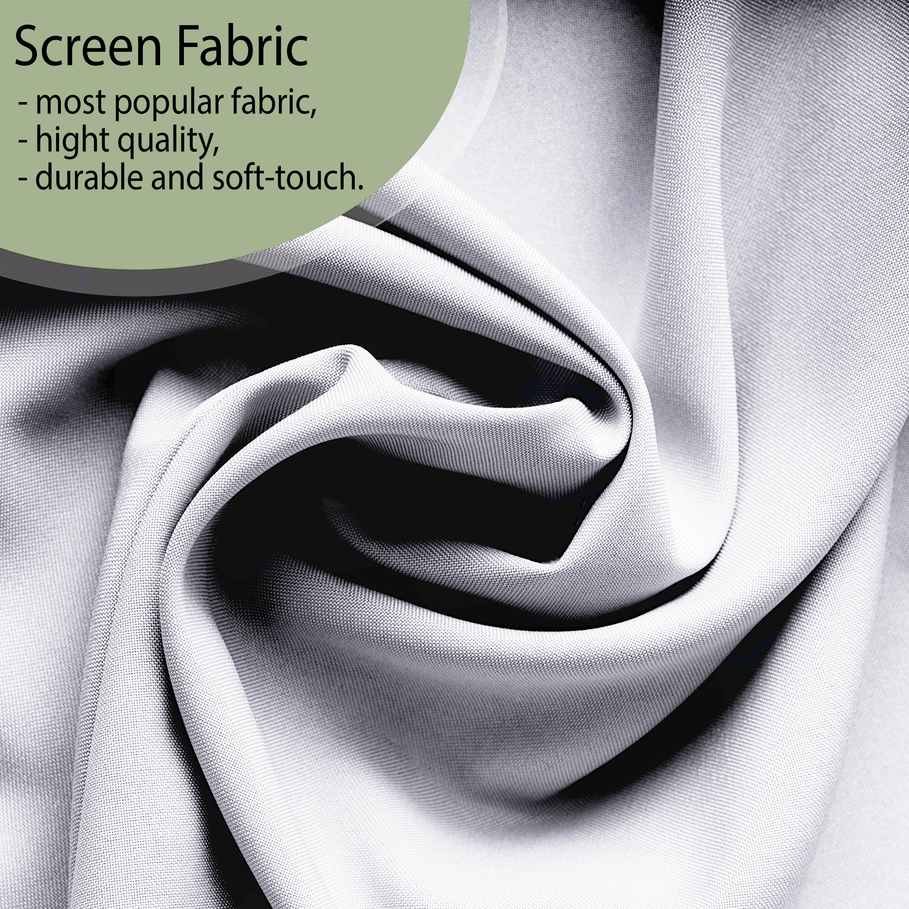 Light Gray Color Screen Panel Curtain