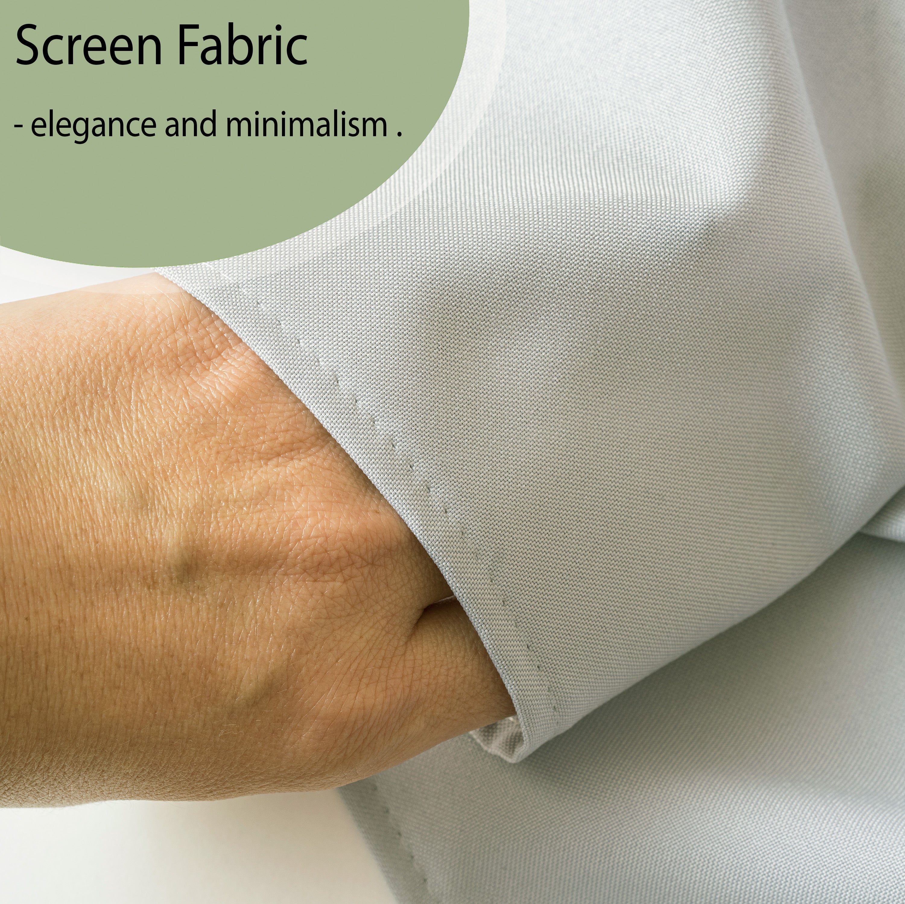 Light Gray Color Screen Panel Curtain