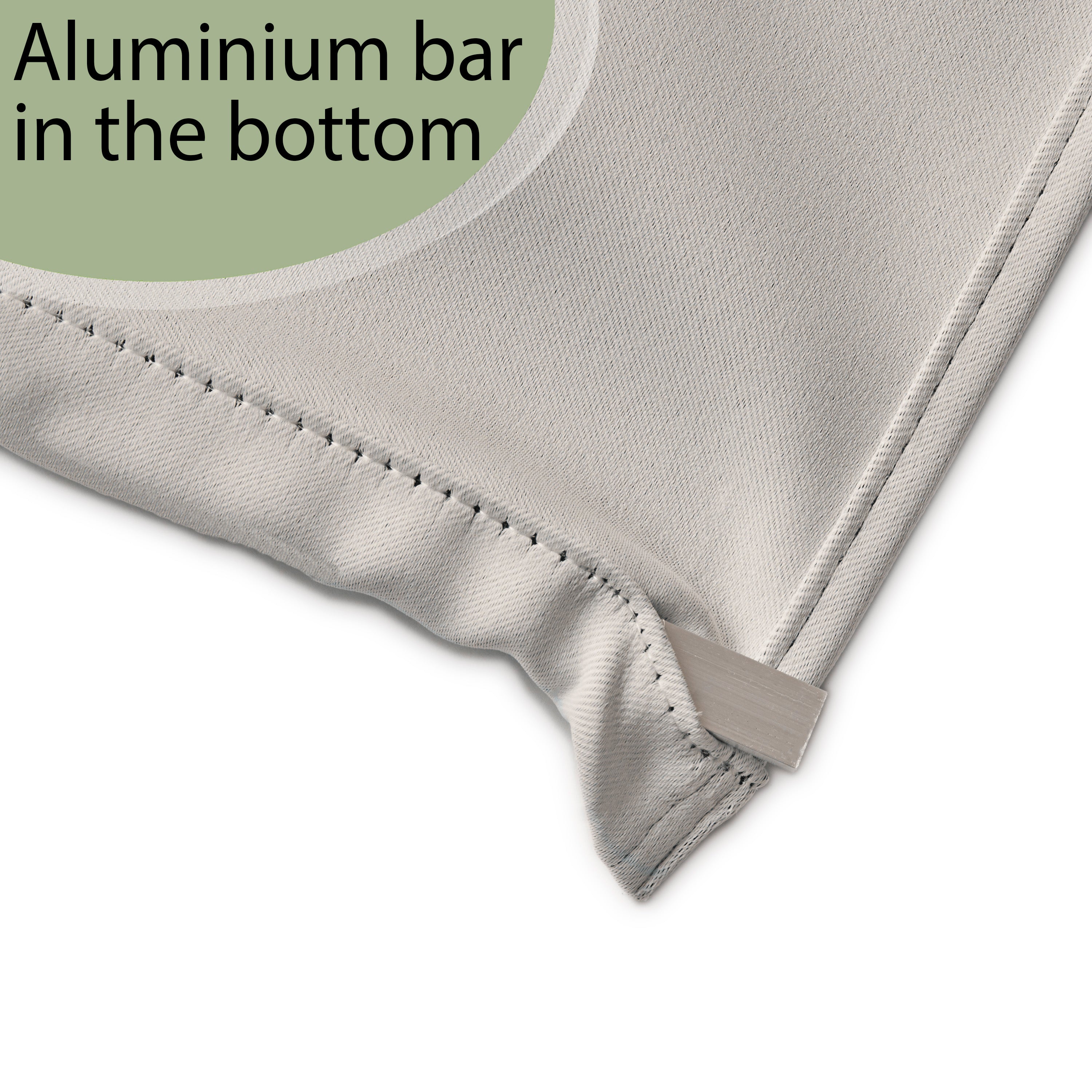 White Color Blackout Panel Curtain